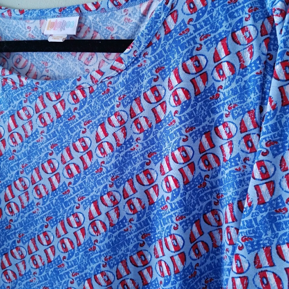 ⭐HP⭐ LuLaRoe | Julia Dress 3XL Americana HTF🇺🇸